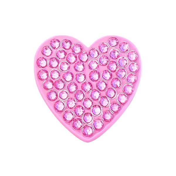 Hat Clip med Swarovski Crystal markør (Pink Heart)