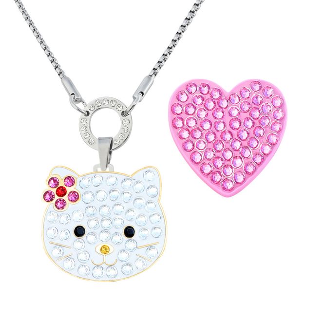 Hovedbilde Halskjede med 2 stk Swarovski Crystal markører
