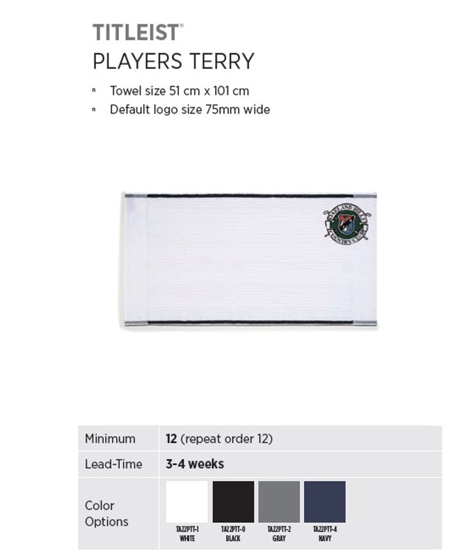 Titleist Players Terry Golfhåndkle