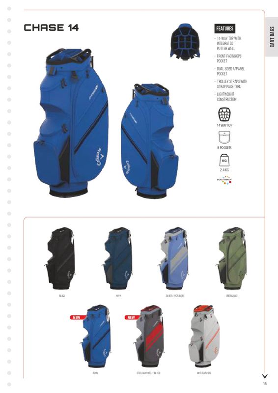 Callaway Chase14 trallebag