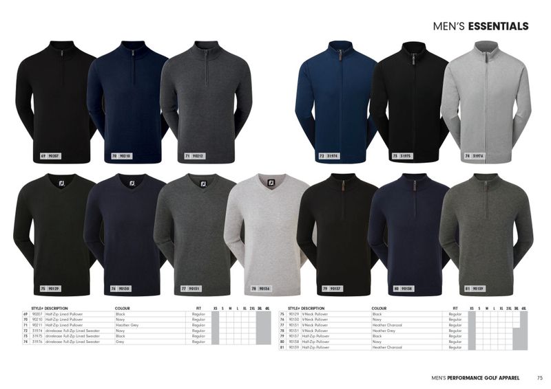 FootJoy Half Zip Line Pullover